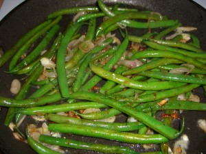 Shallot Green Beans by Diane Eblin