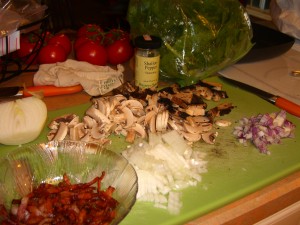spinach-mushroom-prep