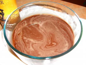 Chocolate Sorbet in bowl