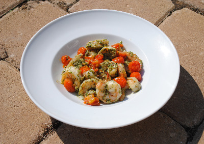 Pesto Shrimp and Tomato Recipe
