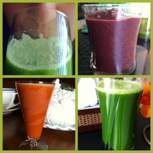 Juice and Smoothie Collage